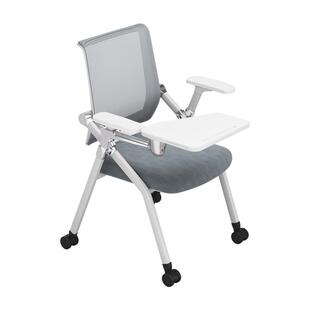 培训椅带桌板的椅子折叠培训桌椅办公椅电脑椅会议椅带折叠写字板