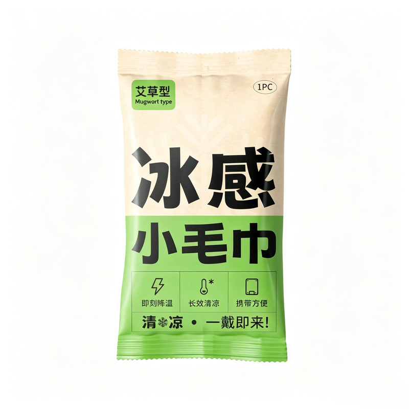 小可伶冰感降温湿巾夏季清凉