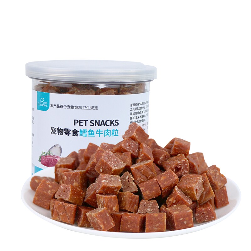 路斯牛肉粒220g4罐吃鸡肉味贵宾