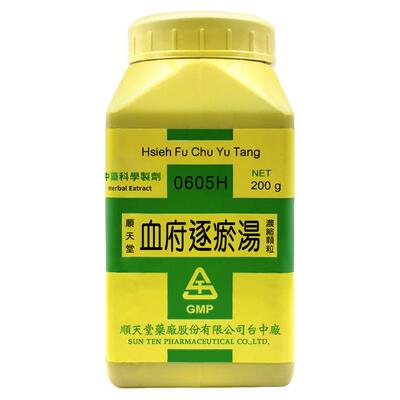顺天堂血府逐瘀汤浓缩颗粒活血化瘀行气止痛200g中国台湾