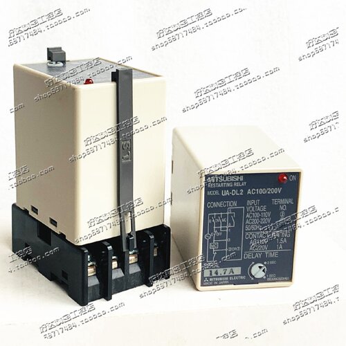 一  原装三菱瞬时电源重启继电器 UA-DL2  AC100/200V 现货