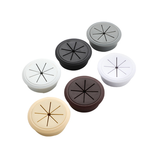 电脑桌盖子米字型线孔盖桌面穿线孔盖走线孔盖多规格圆形开孔盖板