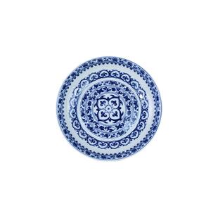 景德镇泓泷制青花宝相陶瓷壶承釉下彩茶盘壶承盘茶承壶托紫砂茶承