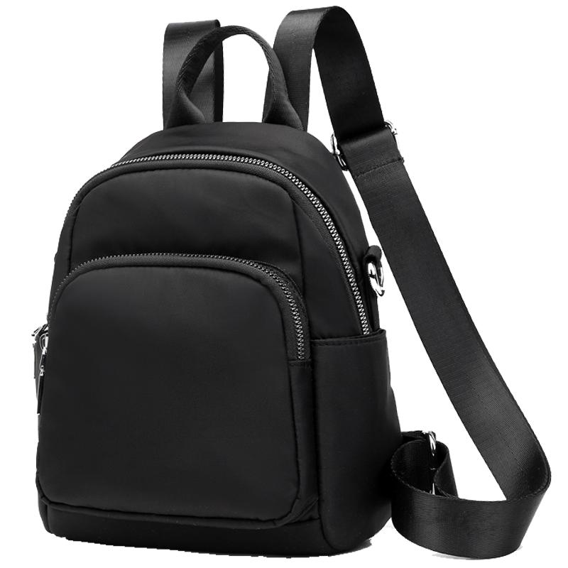 双肩包女2025新款百搭时尚帆布迷你小包防水女士牛津布休闲小背包