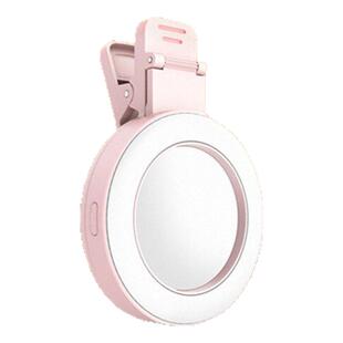 新款手机自拍镜后置神器小镜子网红直播拍照补光灯辅助参照后视反光镜高清迷你翻转mini镜头带背夹子通用倒影