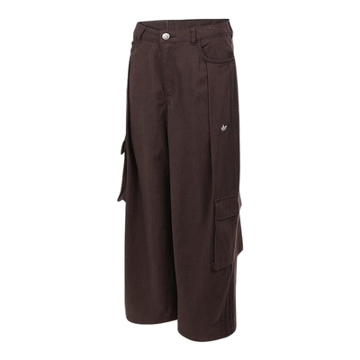 阿迪达斯三叶草女裤冬季休闲工装裤宽松大口袋运动长裤IA7511