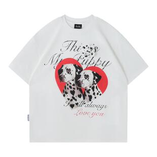 BJHG不计后果 斑点狗t恤短袖男款夏季潮牌凉感速干功能性情侣半袖