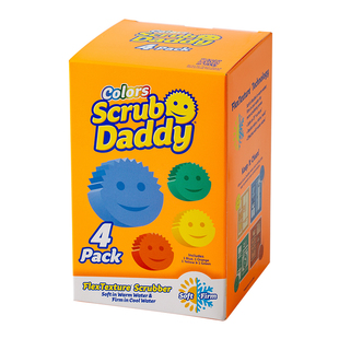 美国ScrubDaddy笑脸双面魔力擦厨房去污擦锅洗碗清洁擦吸水海绵擦