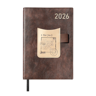 文创艺新款2026年日程本高颜值时间管理weekly周计划本复古精致高级日记本A5无酸纸笔记本记事本定制可印logo