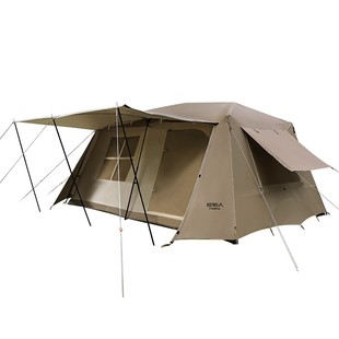 原始人速开帐篷户外便携式折叠野外野营露营二室一厅全自动屋脊帐