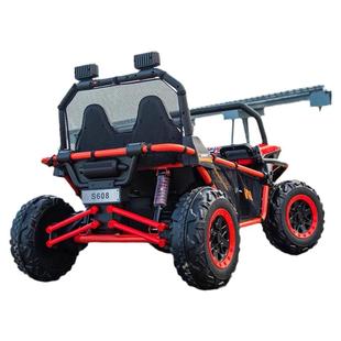 越野轻音utv儿童电动车四轮双座大玩具车可坐人宝宝遥控汽车金属