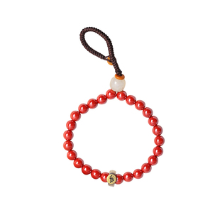 高含量原矿朱砂帝王砂八大守护神符文原创款包挂钥匙扣男女生肖款