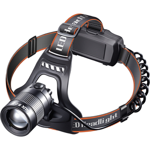 奥克斯头灯野外强光2026新款超亮户外超长续航登山充电感应头戴式