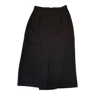 黑色显瘦长款半身裙女韩版垂感a字裙大码胖mm遮胯腿粗西装裙长裙