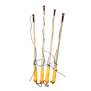 陀螺鞭子鞭杆减震头健身鞭子耐磨防撕裂黄皮白蜡木质杆鞭子成人