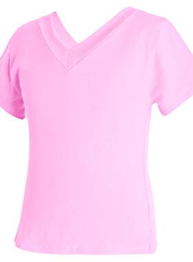 儿童舞蹈服上衣夏短袖莫代尔T恤