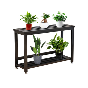 花架大花盆专用阳台置物架2025新款铁艺双层可移动落地式户外庭院