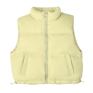 胖胖象童装坎肩2025新款春装外穿宝宝保暖羽绒服纯色休闲背心马甲