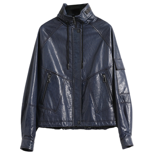 海宁真皮皮衣女2025冬短款鹅绒洋气减龄机车头层绵羊皮夹克小外套