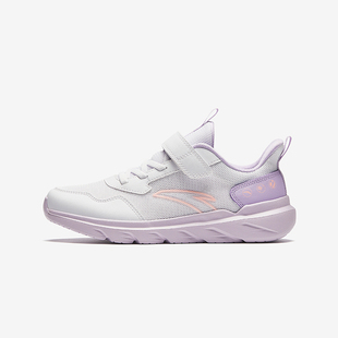 安踏儿童运动鞋女童鞋子冬季网面女大童跑步鞋抗菌耐磨魔术贴鞋