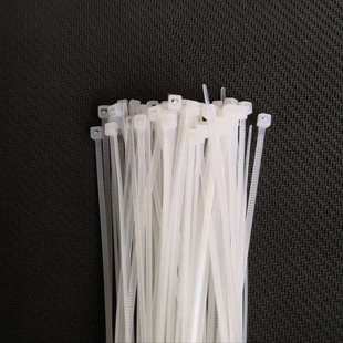 尼龙新料加粗加韧白色黑色塑料尼龙扎带3X200mm足数500条捆扎带