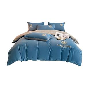 猫人牛奶绒床上四件套秋冬珊瑚绒加绒加厚双面冬季床单被套三件套