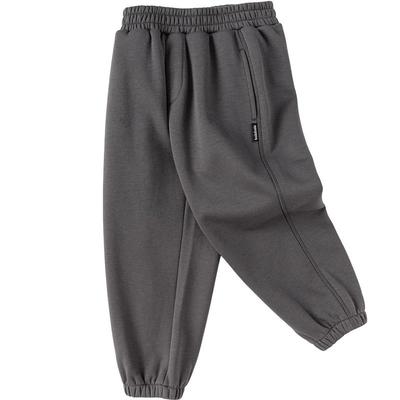 巴拉巴拉儿童裤子男童女童灰色加绒运动裤秋冬季新款童装宝宝外穿