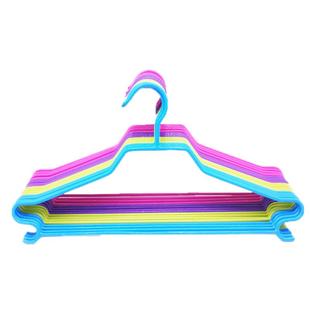 【杰利来】加粗加长纳米浸塑衣架防滑衣挂钩晾衣服衣撑实心成人