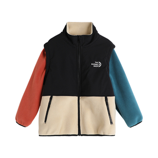 沫沫家童装冬装女童上衣马甲2026秋冬季新款儿童百搭奥粒绒外套