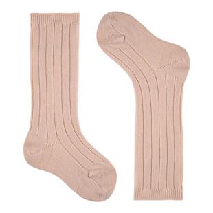 西班牙condor儿童中筒袜罗纹羊毛秋冬季不勒脚不易掉跟保暖高筒袜