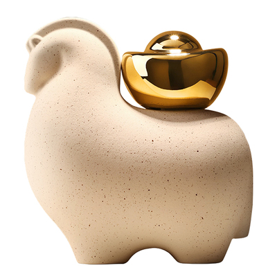 创意卡通公仔陶瓷摆件客厅乔迁礼