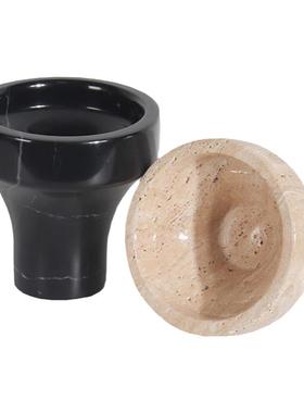 天然大理石青苔藓植物花瓶盆栽