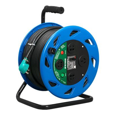 野豹ABS移动电缆卷线盘收纳放绕拖线轮收线器100米50米30米插座空