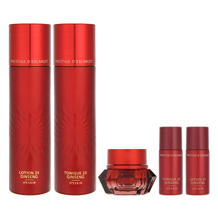 韩国It's skin/伊思红参蜗牛水乳两件套装保湿滋润弹力抚纹嘭弹