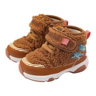 kidsing可迪星宝宝棉鞋秋冬男童女童小童儿童加绒加厚防滑运动鞋