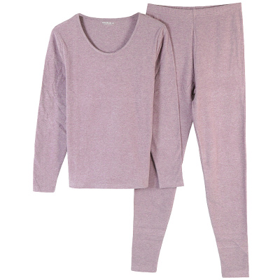 新一步女新疆棉圆领中领保暖套装