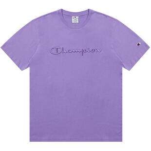 Champion冠军纯棉情侣短袖t恤男25夏季新款立体刺绣美式圆领潮牌
