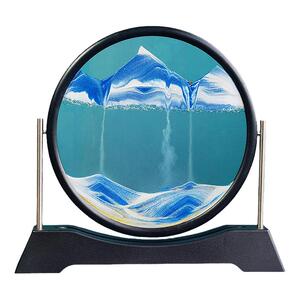 旋转3D流沙画成品摆件创意沙漏画生日礼物轻奢解压客厅办公桌面