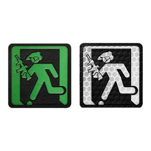 Gain盖隐技术Entrance「战术通道」原创正品夜光士气章魔术贴臂章