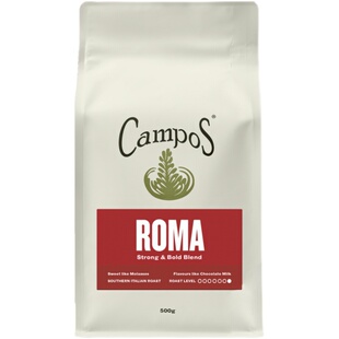 澳洲原装直邮Campos roma深度烘焙醇香咖啡豆1kg丰富油脂黑咖啡