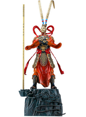 黄铜齐天大圣中式老板办公桌摆件