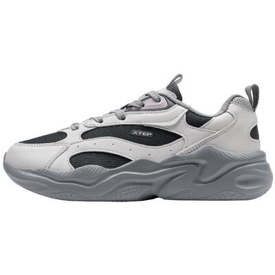 特步基础休闲鞋女正品夏季新款增高百搭轻便老爹鞋运动鞋户外鞋子