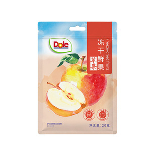 Dole都乐苹果冻干鲜果水果苹果干脆脆片原味泡水烟台红富士小零食