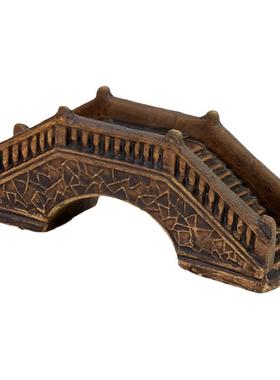 陶瓷装饰品鱼缸造景小桥摆件