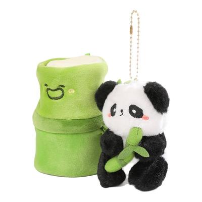 小号竹筒熊猫玩偶娃娃挂件