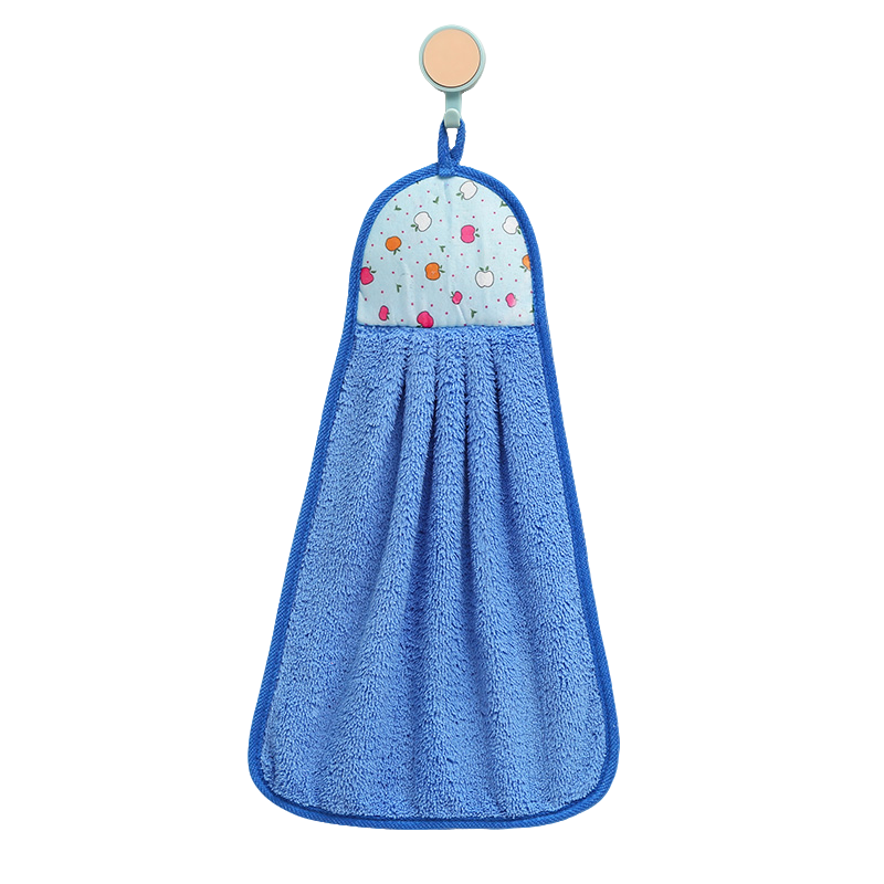 厨房擦手巾挂式可爱毛巾抹布可吸水家用卫生间加厚手布手帕珊瑚绒