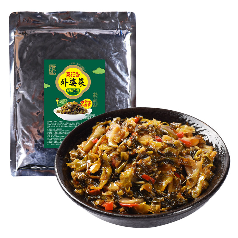 菜花香1kg袋装餐饮商用泡菜