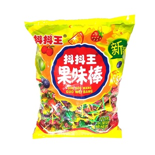 散装抖抖王棒棒糖30/50/100支柠檬草莓苹果蓝莓香橙荔枝味喜糖果