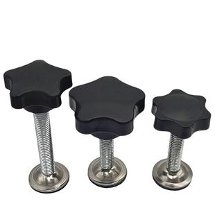 带压片手拧螺丝五星梅花手柄防滑垫压板丝网印调节手轮m6810