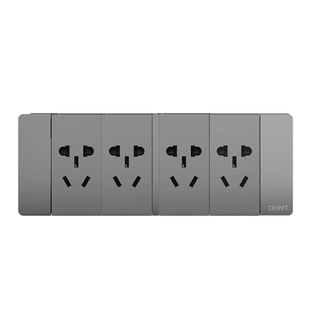 正泰118型带开关插座五孔面板家用墙壁六孔9孔九孔12孔十二孔多孔